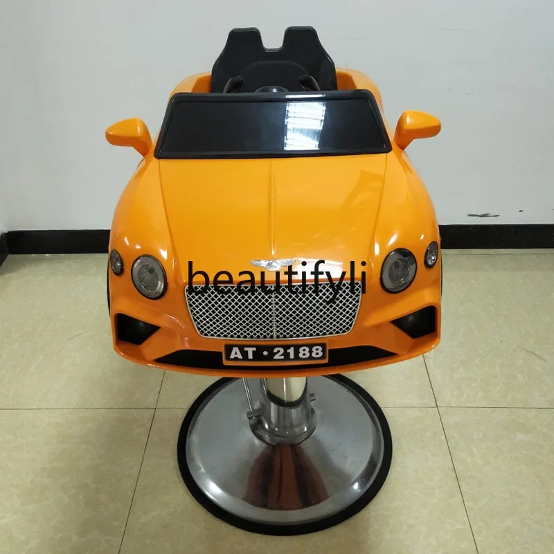 مقعد SS Barber Shop للأطفال لقص الشعر، سيارة رياضية للأطفال، متجر تصفيف الشعر، صالون الشعر، سيارة كهربائية خاصة برسوم كرتونية #5