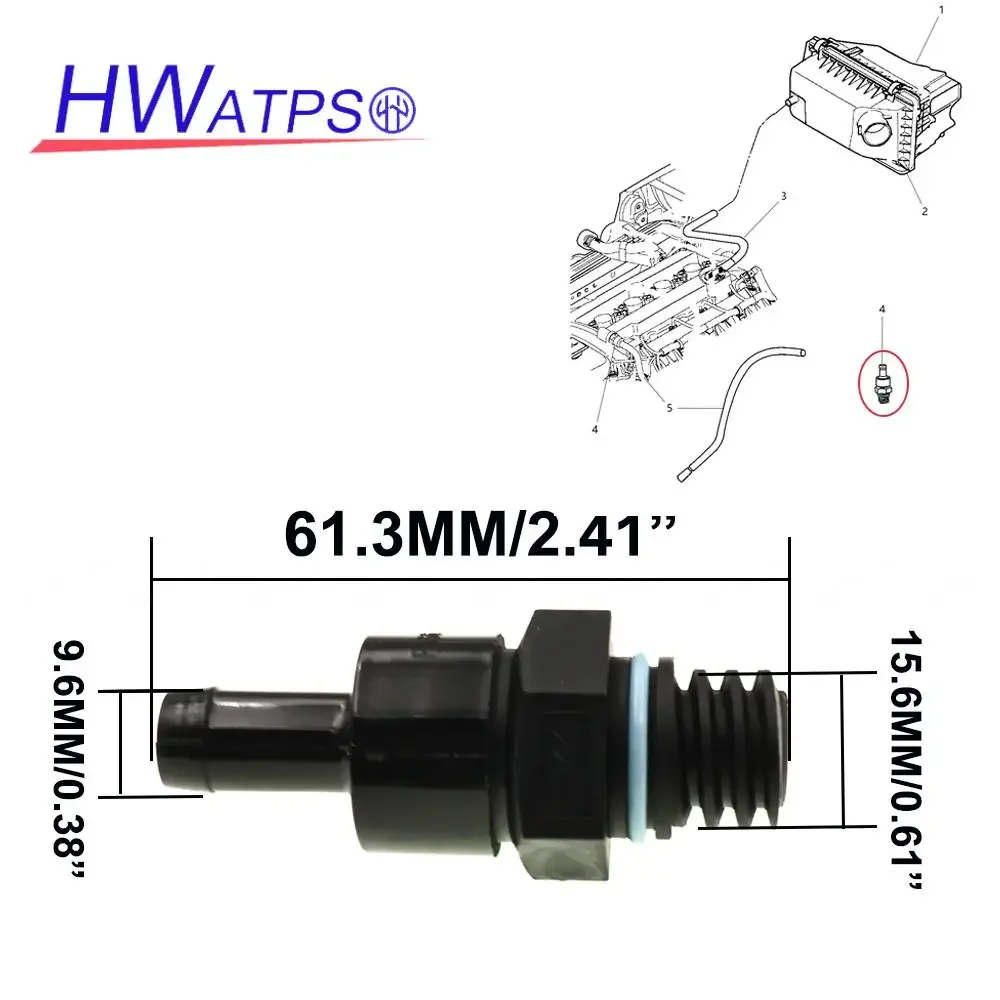 For Dodge Caliber Mini R50 R52 R53 Positive Crankcase Ventilation PCV Valve 4693369AA 4693369AB 04693369AA 11127577568 1492314