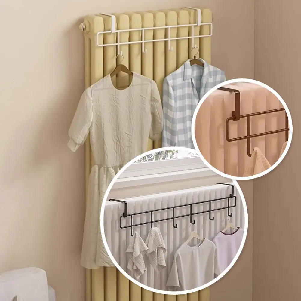 Household Radiator Hook Drying Rack Hanging Clothes Rack for Heating Pipes Cooling Artifact Shelf for Special Clothes Dryin V4M0