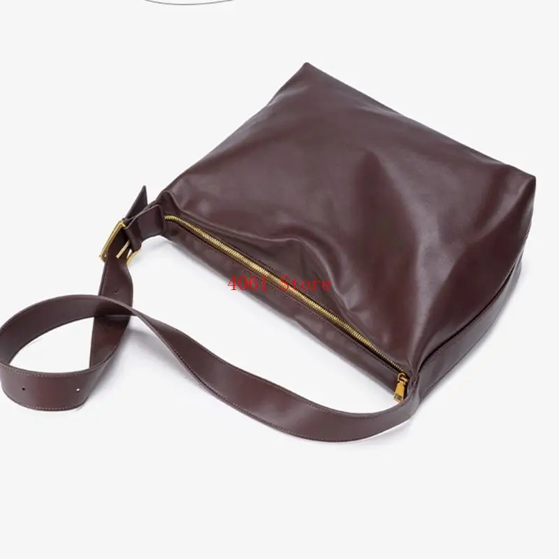 Multifunctional Work Bag PU Shoulder Bags Spacious Interior Office Underarm Purse for Commuting Shopping and Short Trip