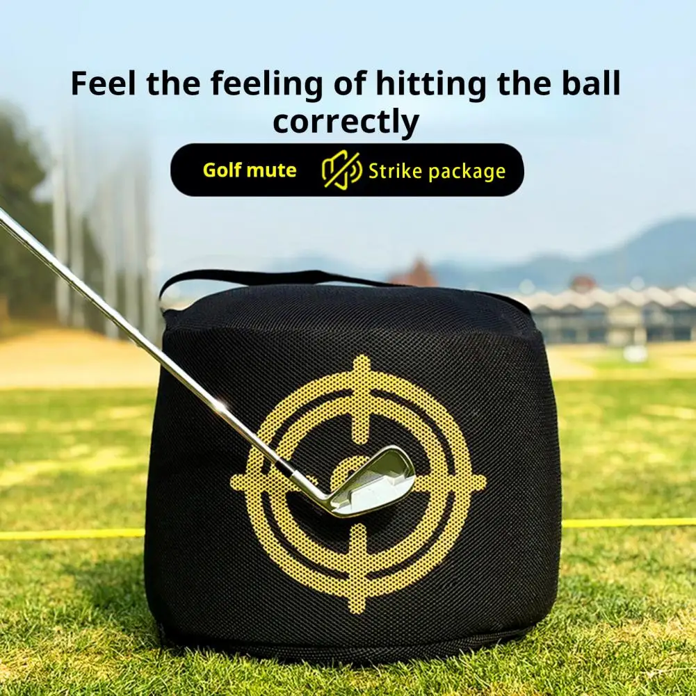 

Ударная сумка для гольфа, бесшумный тренажер для гольфа, портативная сумка для ударов в гольфе, инструмент для тренировок в гольфе на открытом воздухе для мужчин, сумка для ударов в гольф