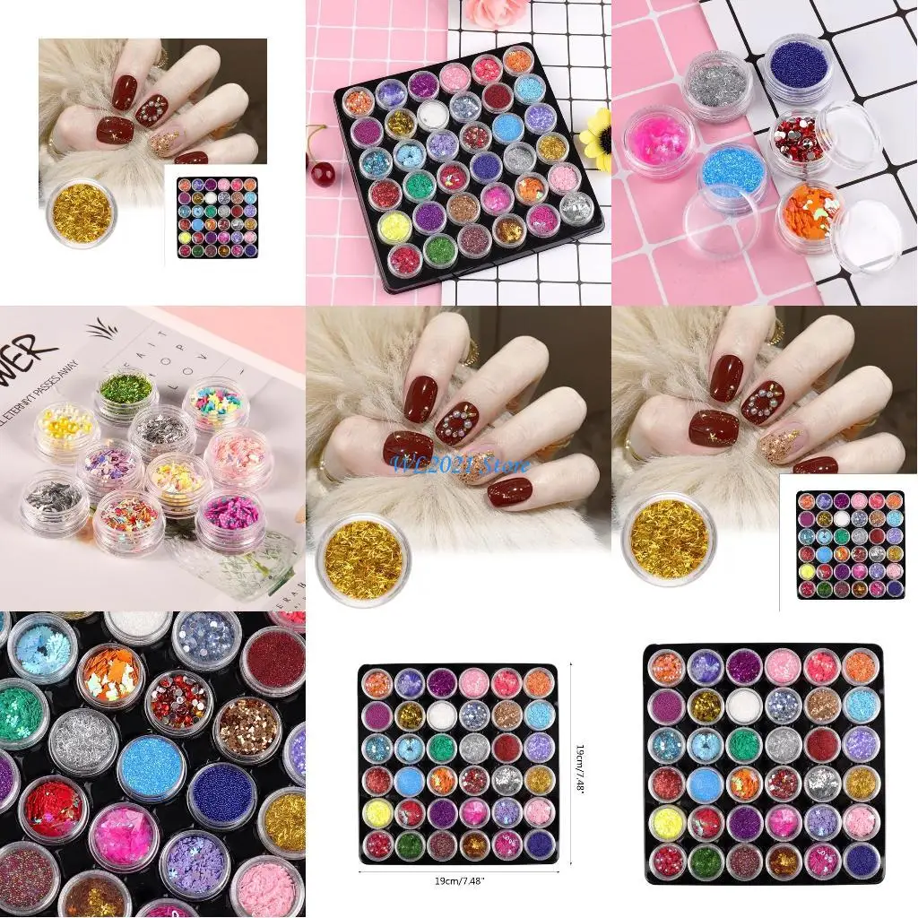 

G5GC Glitter Flakes Variours Glitter Sequins Charms Resin Crafts Decor Diy Gift