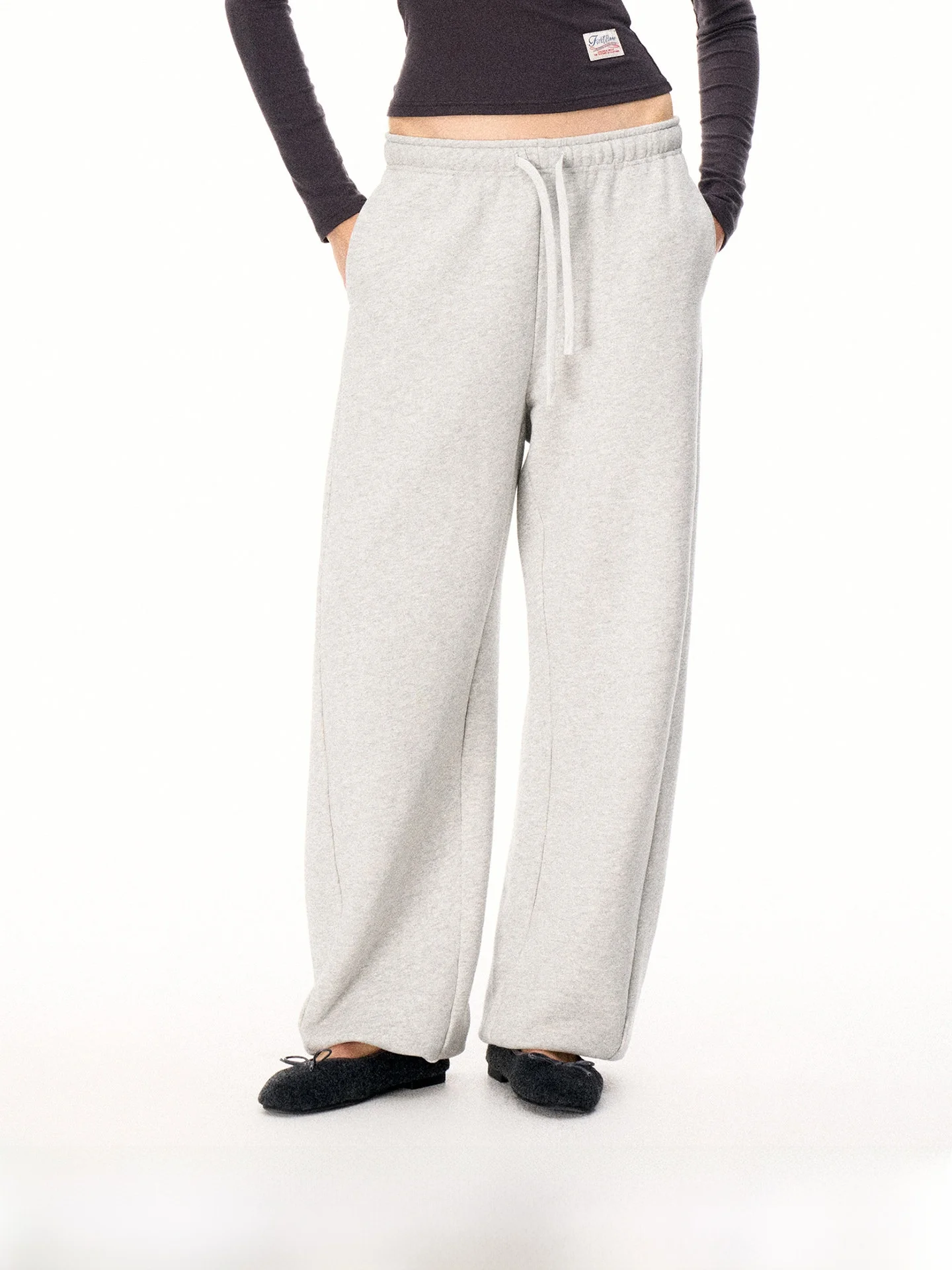 

Firstfloor Pure Cotton Loose Fit Sweatpants Women's Casual Tapered Leggings Soft Drapey Lazy Sle Comfortable Warm Pants