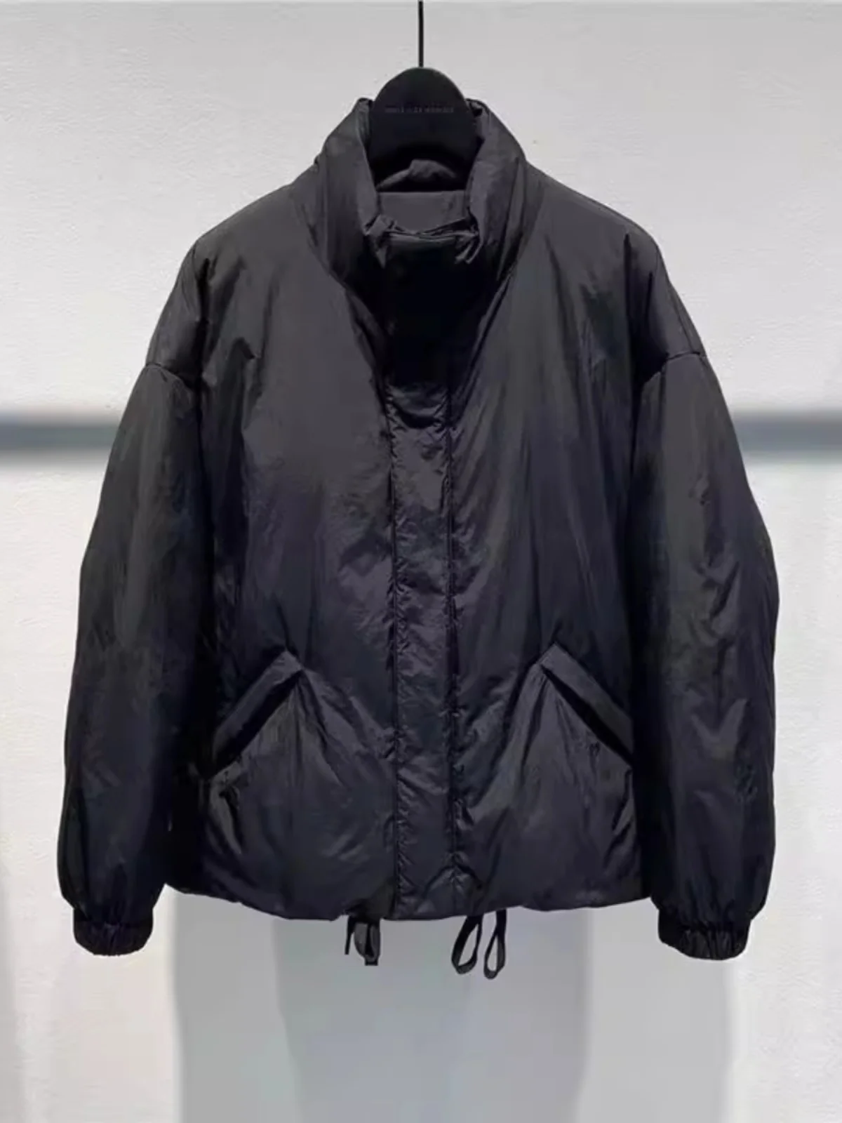 

Утепленное хлопковое пальто оверсайз (до 35 кг) в ретро-стиле, повседневное, с воротником, для мужчин и женщин, зимнее, свободное, молодежное, модное, длинное, на молнии