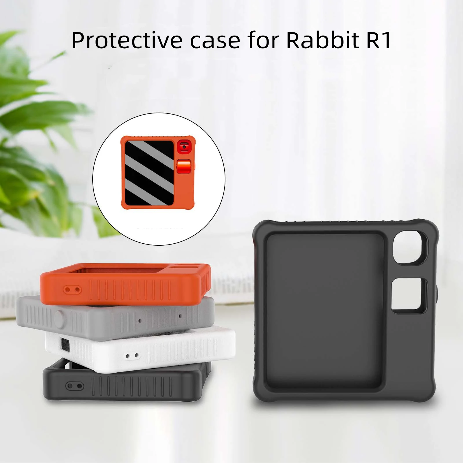 

Silicone Protective Case For Rabbit R1 AI Anti-collision Shockproof Protective Case Cover For Rabbit R1 AI Pocket PC Accessories