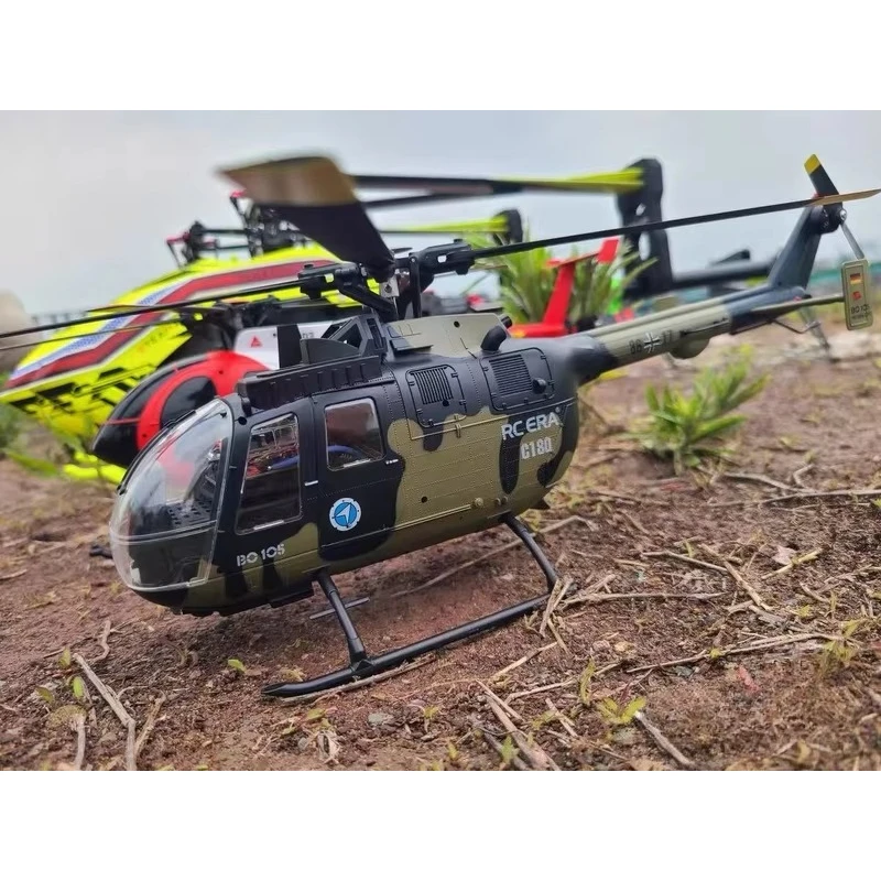 Hot RC ERA C180 Six Channel Remote Control Helicopter 1/25 Scale Smart Positioning Bo105 Adult Outdoor Flying Model Hobby
