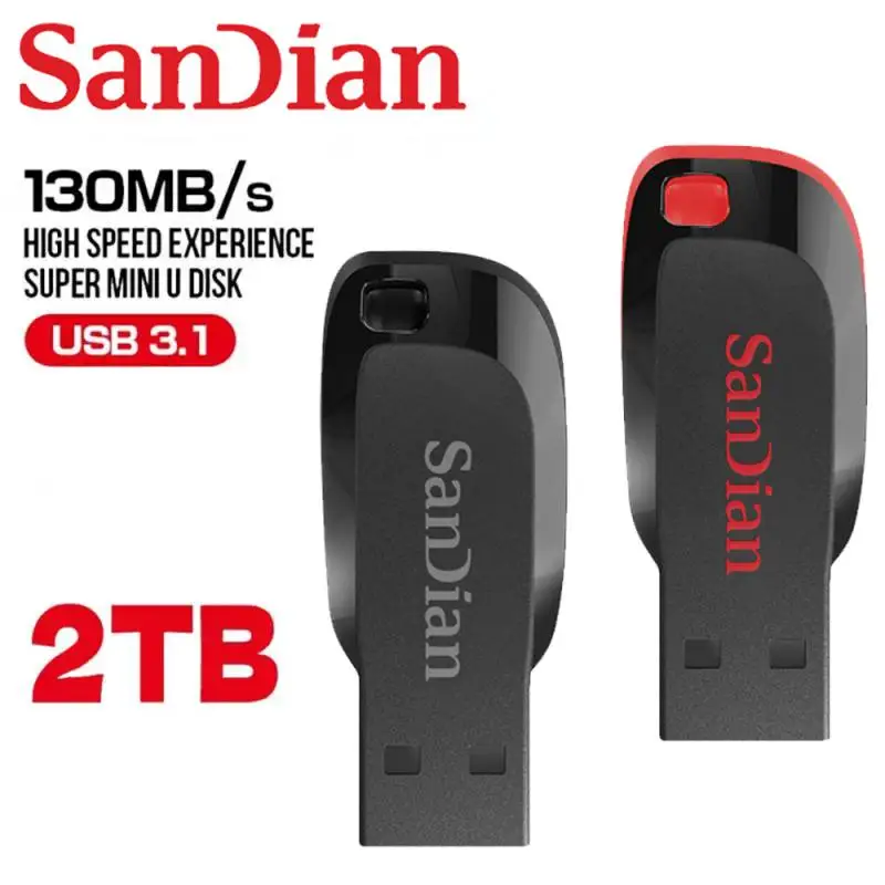 2TB U Disk Portable Pen Drive 1TB High Speed USB 3.0 64GB Type-C Interface Waterproof 1TB 512GB Memoria Usb Flash Disk