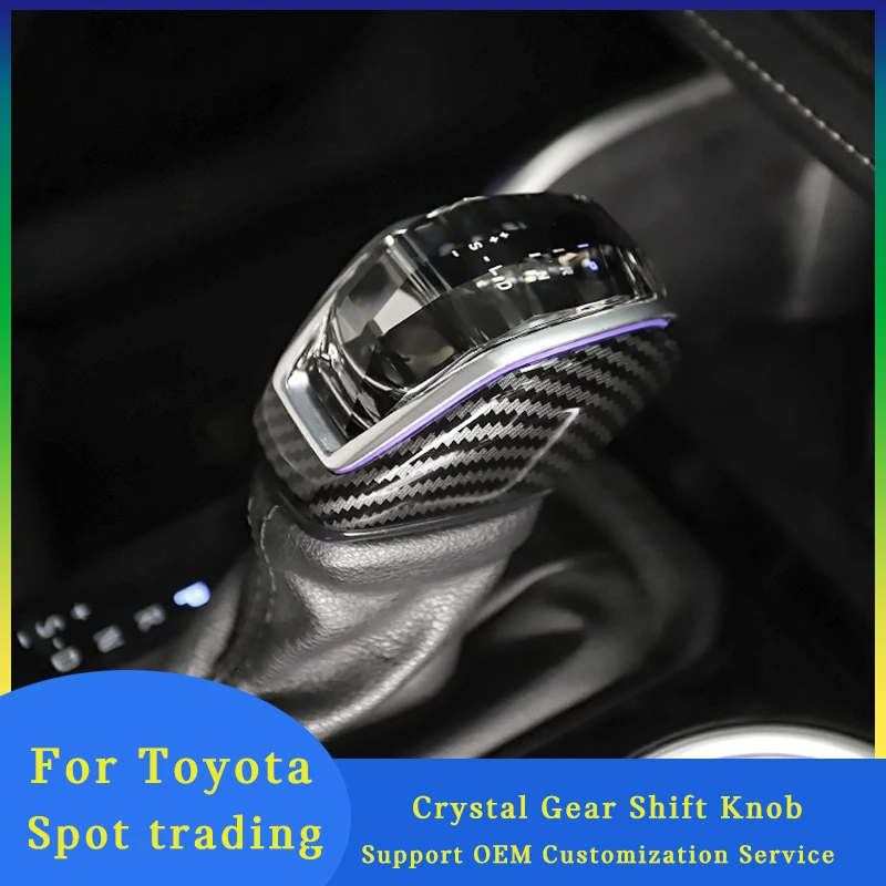 

For Toyota RAV4 2020 2021 2022 Crystal Gear Shift Knob Shift Lever Handle Gear Lever Head Car Modified Accessoires