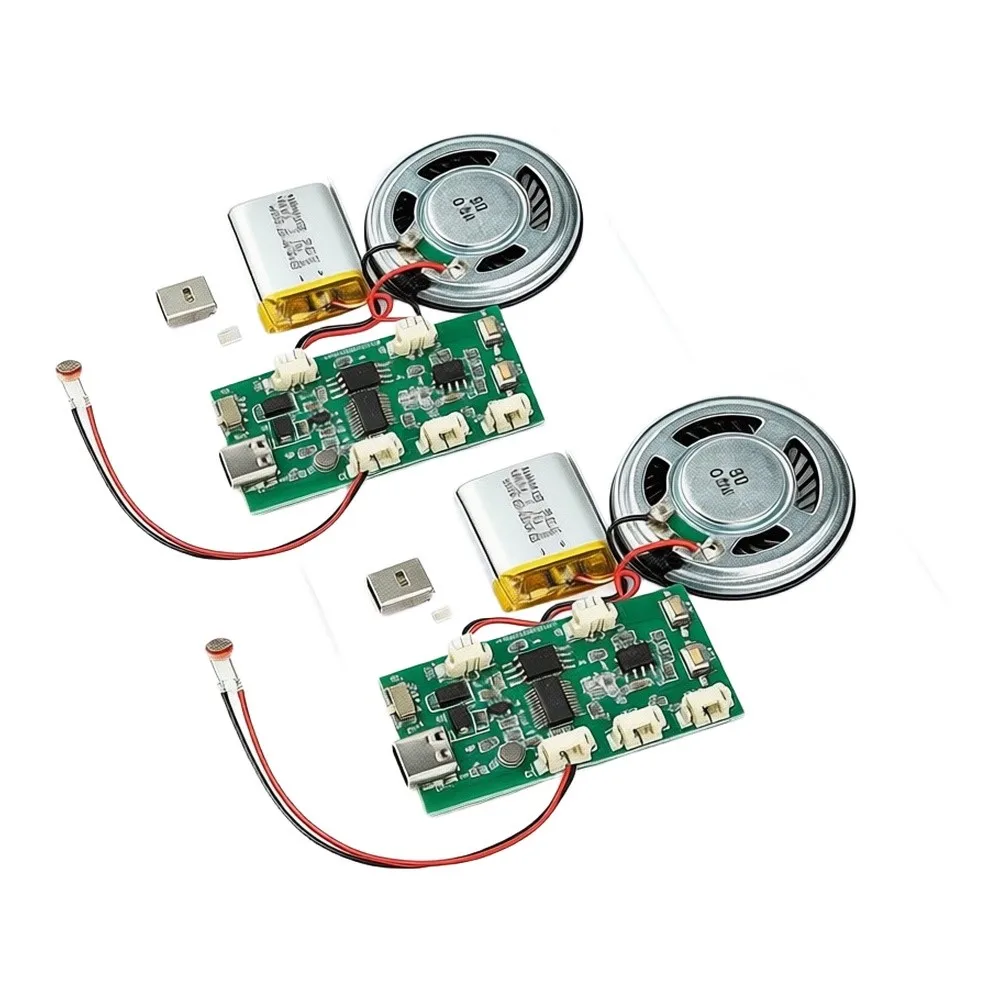 2 Pcs 8MB DIY Recordable Sound Module Voice Audio Recorder For Greeting Card Scrapbook Handmade Craft Electronic Component