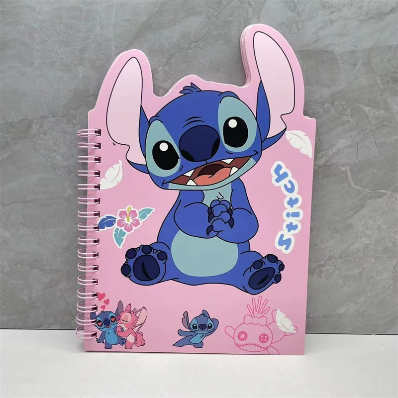 Neue Disney Stich Anime Spule Notebook Cartoon Kawaii Stich Tragbare Spule Buch Täglichen Planer Notizblock Student Schreibwaren Geschenk