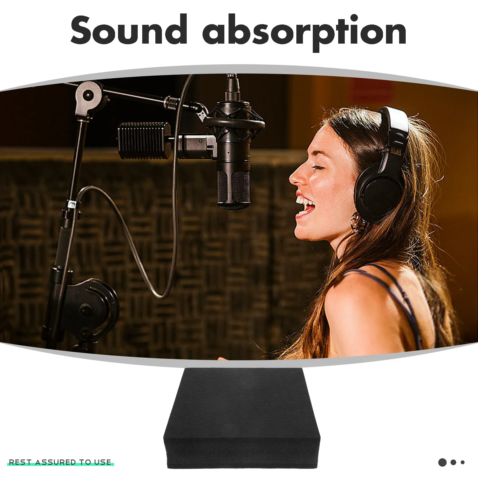Noise Isolation Pad Foam Sound Absorbing Board for Subwoofer Stand Acoustic Studio Speaker Platform Sound Dampening Panel Kit