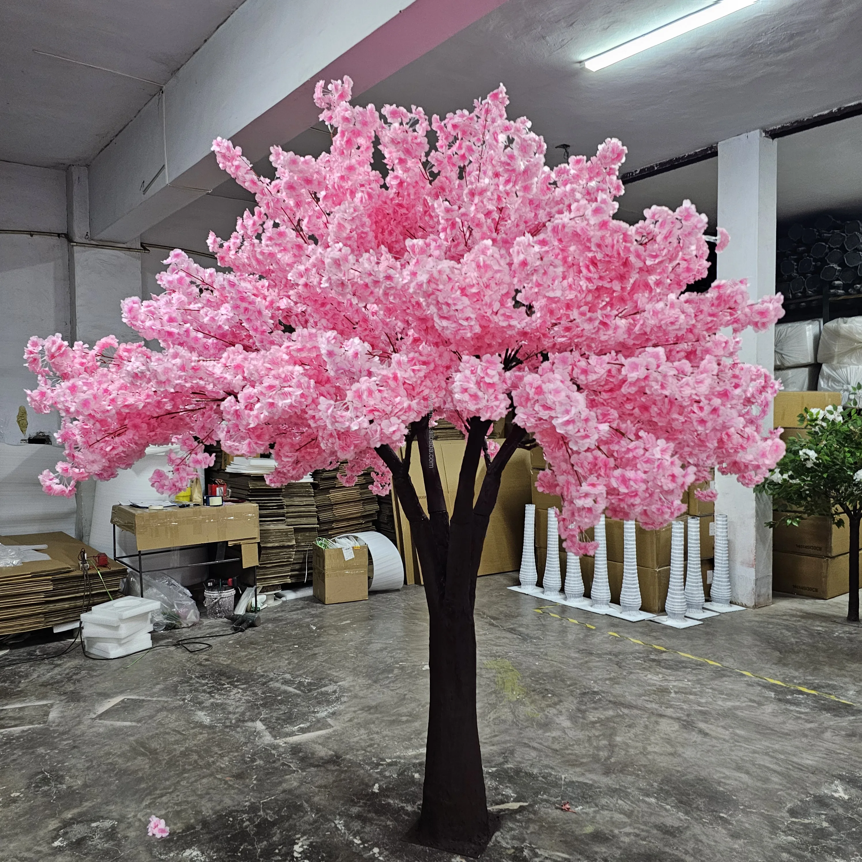 8FT PINK White Sakura Tree Artificial Flower Wedding Cherry Blossom Trees for Indoor Outdoor Home Office Decor