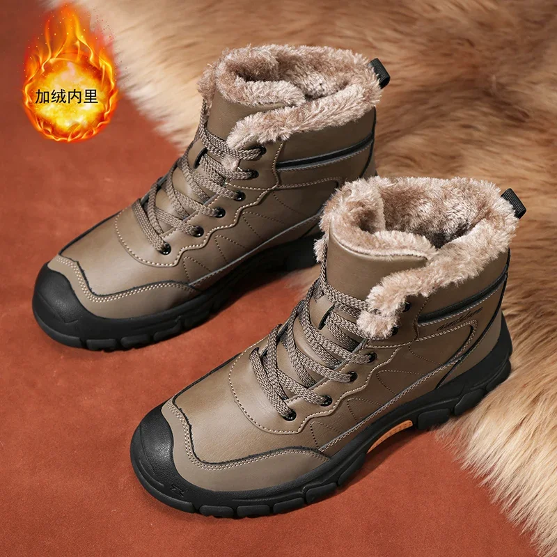 Winter Sport Shoes for Men Sports and Leisure Casual Sneaker Casual Shoes Ankle Boots Cotton-padded Shoes Loafers Fashion New