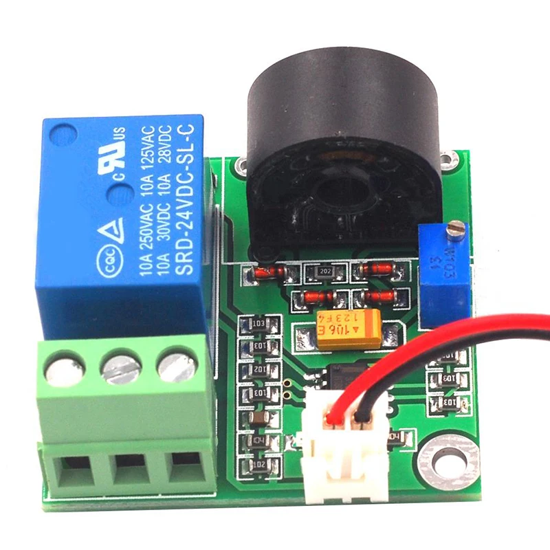 Free shipping  5V 12V 24V 0-5A AC Current Detection Sensor Module 5A Switch Output Sensor Module