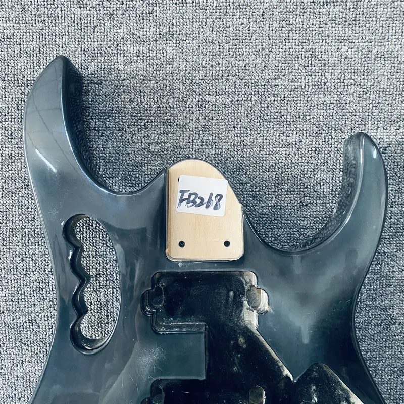 FB268 Electric Guitar Body Replace HH Pickups With Floyd Rose Tremolo Bridge DIY Parts Solid Wood Black Color Handle Design