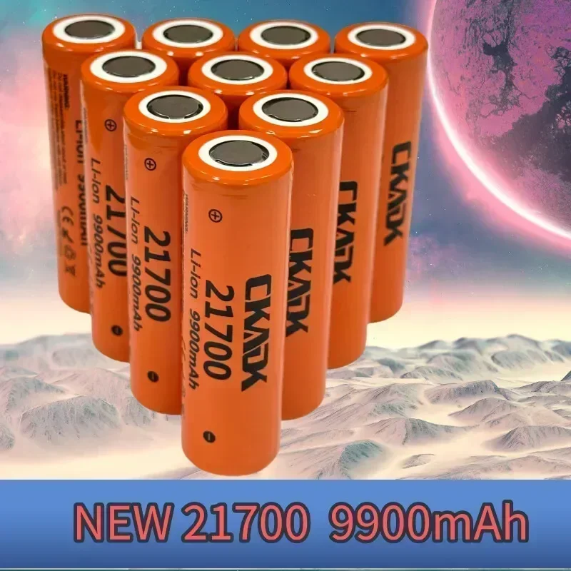 New Li-ion 21700 9900mah 3.7V Rechargeable Lithium Battery Toy, Flash Fan, Water Spray Fan, Flashlight, Radio Li - Ion Battery