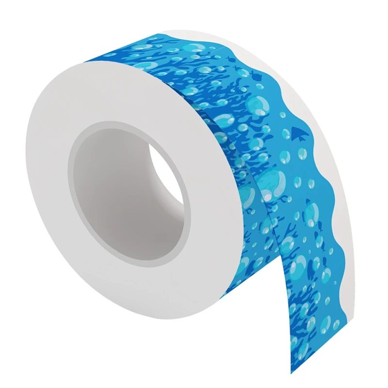 نمط فقاعة لوحة إعلانات زرقاء ، حدود ، ديكور السبورة رائعتين ، مكتب ، غرفة ، 20 متر