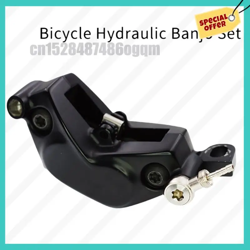 Abjz conector banjo de freio a disco de bicicleta, kit de parafuso de anel de azeitonas com agulha de óleo para sram nível tlm/ultimate a1, pinças código r b1