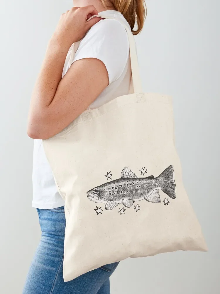 

Starry Trout Tote Bag canvas tote bags canvas tote shopping trolley bag eco pack