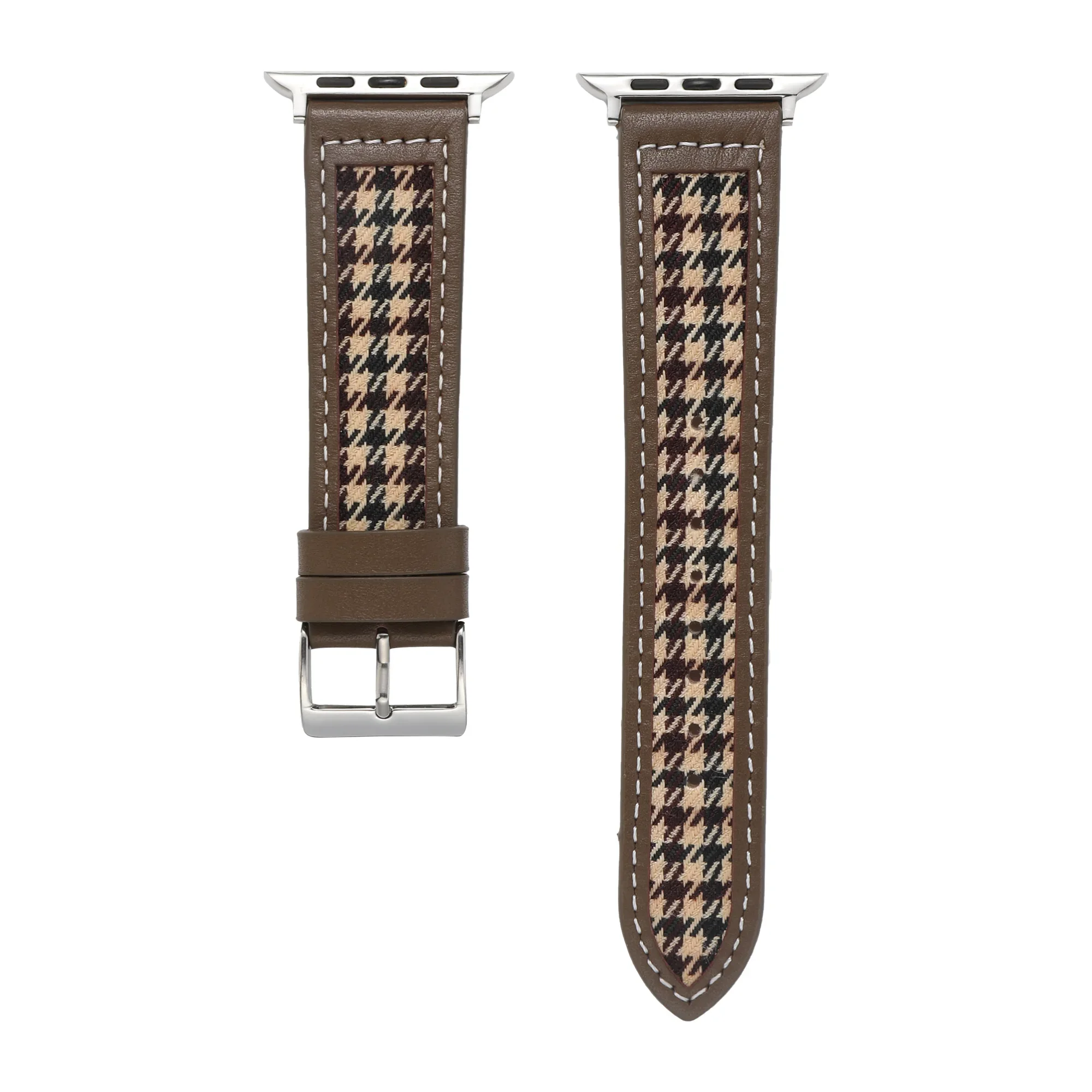 Leather+Nylon Strap For Apple Watch Ultra 10 9 8 7 49mm 45mm 41mm 42mm 46mm Series 6 5 4 SE 44mm 40mm Bracelet Wristband Correa