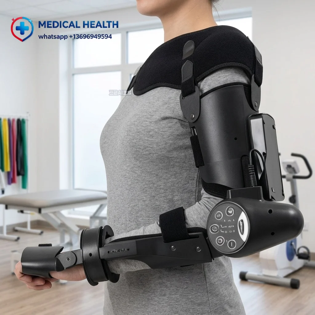 Electric Adjustable Pain Relief Elbow Rehabilitation Crutches Upper Arm Protector for Stroke Hemiplegic Patients