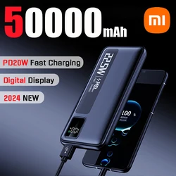 Xiaomi 50000mAh Large Capacity Super Fast Charging Power Bank Portable Charger Battery Pack Powerbank for iPhone Huawei Samsung