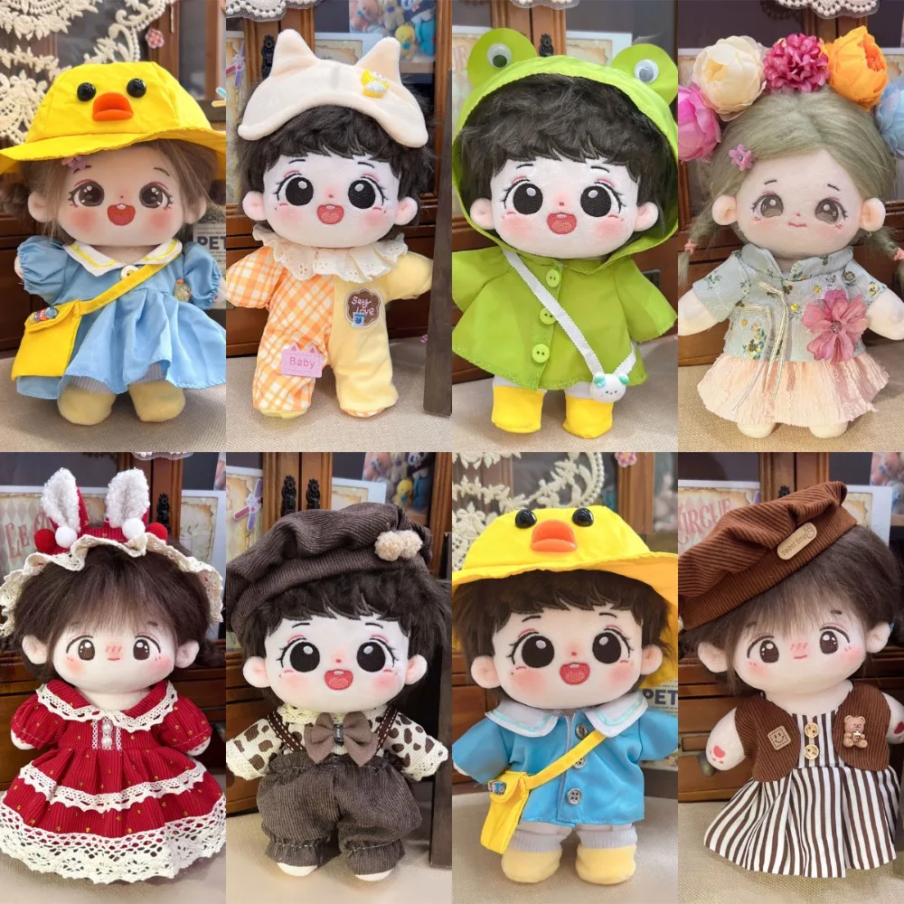 Cute Doll Clothes Pretty Multicolor Miniature Dress Suit Replacement Outfit Cosplay Plush Dolls Clothes