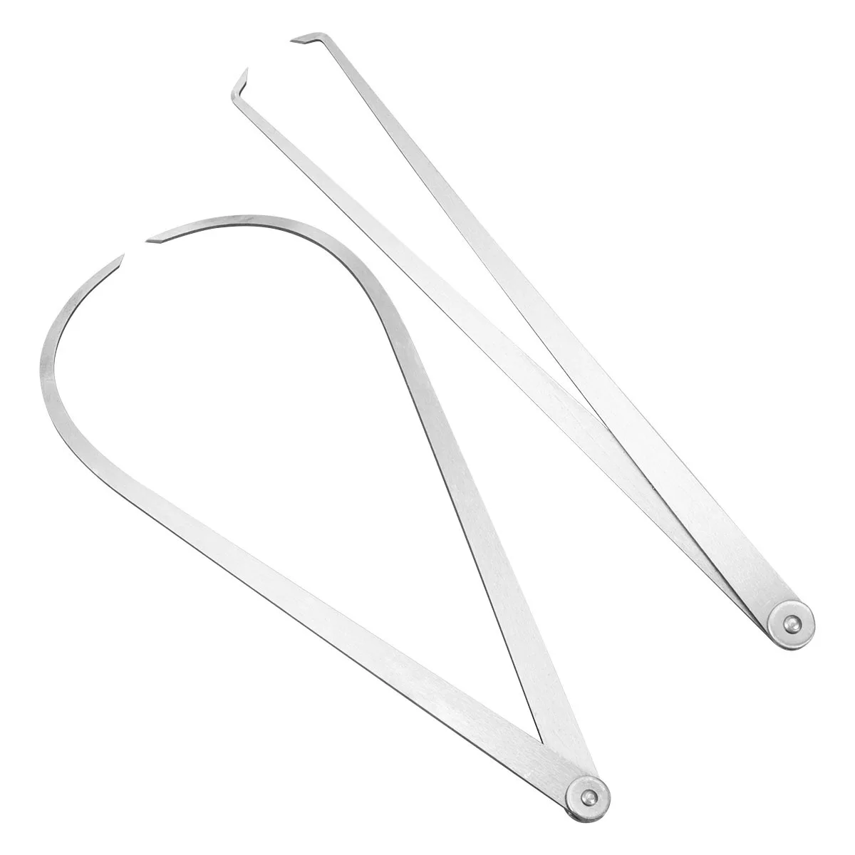 

2Pcs Caliper Measuring Tool 350Mm High Hardness Steel Distance Gauge for Accurate External Internal Diameter