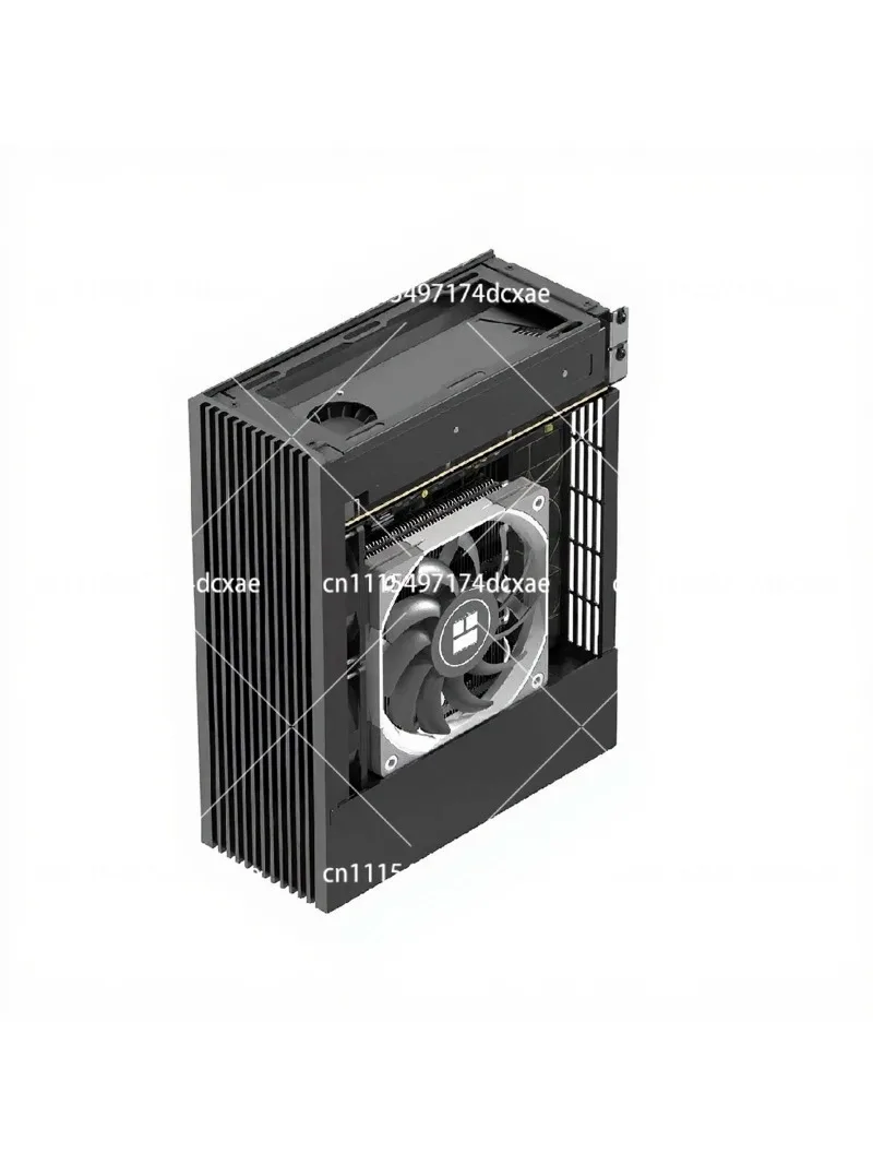 4.9L half-height knife card mini chassis, air-cooled flex in-line design, aluminum alloy cnc small 1u structure