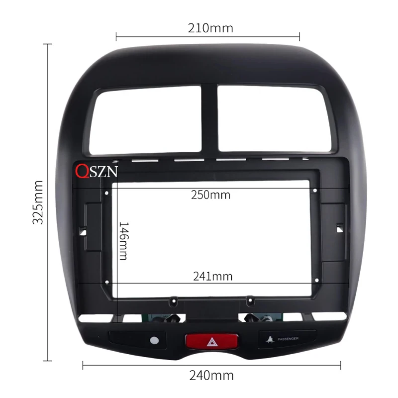 QSZN 10.1 Inch Car Frame Fascia For MITSUBISHI ASX 2013~2017 Big Screen Stereo Panel Dashboard Mount Kit Installation 2 Din