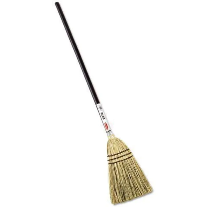 

Commercial Products Lobby Straw/Corn Broom, Brown, 38-Inch, Indoor/Outdoor Broom for Courtyard/Garage/Lobby/Mall/Offi
