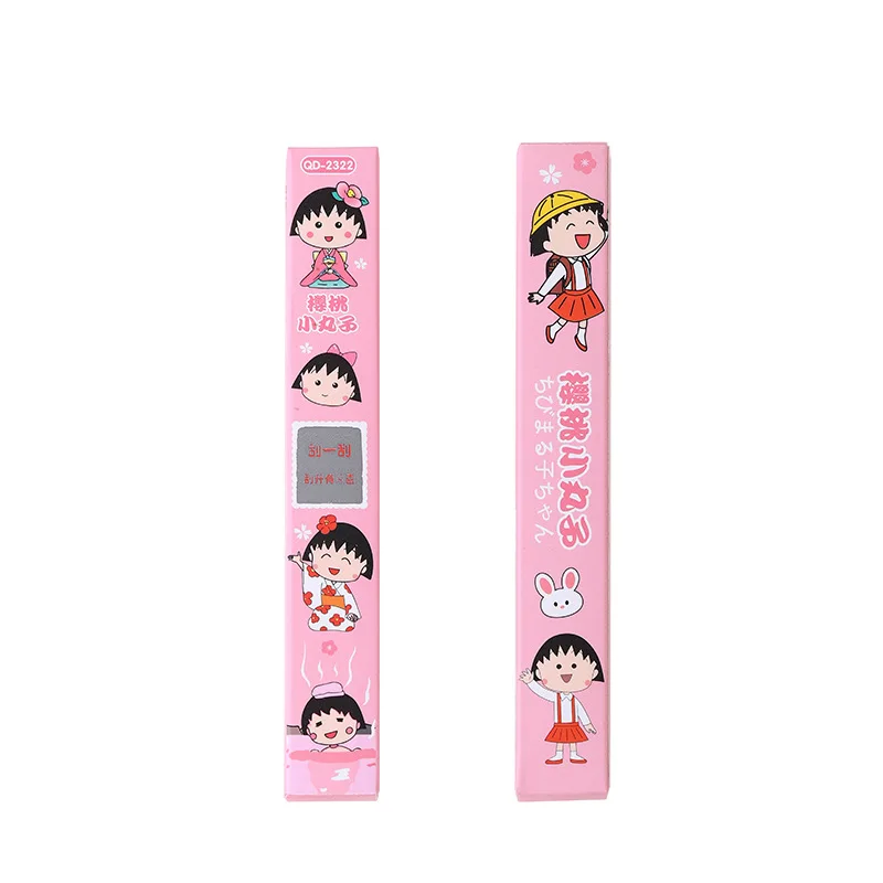 12/24 pz Chibi Maruko-chan 0.5mm Blind box Gel penna firma a sfera studente scrittura materiale scolastico cancelleria regalo all\'ingrosso