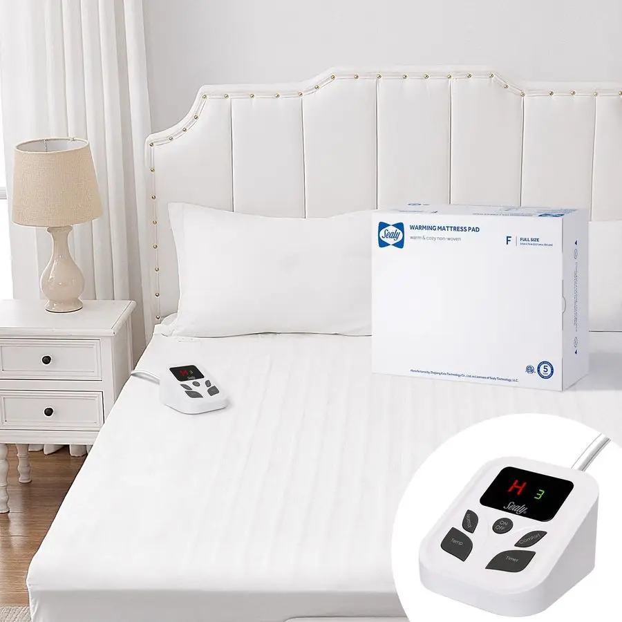 

Heated Mattress Pad Full Size with 10 Heated Settings Electric Mattress Pad Bed Warmer 54x75 Auto Shut Off 19 Hours Fit Up to 15