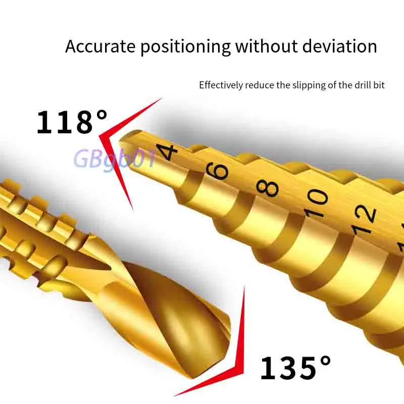 Serrated Step Drill Bit Set | for Hand Drill | Hole Enlargement & Chamfering on Steel Sheet Metal | Multi-size Hole Cutter Kit view 3