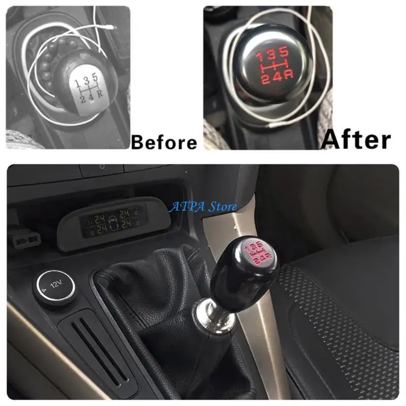 

U13C Aluminium Alloy Gear Shifts Knob Plating Color Manual Shifter Handle Universal Suitable For Car Modification Accessories