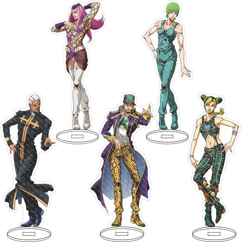 Figura de Acrílico de Anime de 16 CM, JoJo's Bizarre Adventure, Jolyne Cujoh, Enrico Pucci, Narciso Anasui, Regalos de Navidad, Adornos Decorativos