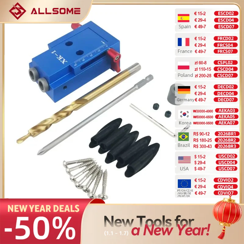 ALLSOME XK-1 Tasche Loch Jig Kit System