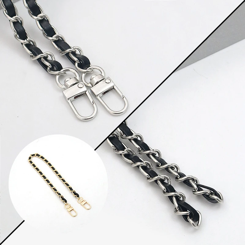Bestseller 30cm Mehrfarbige DIY-Kettentasche Zubehör Damen Schulter-Metalltaschenkette Umhängetaschenriemen Crossbody-Taschengürtel