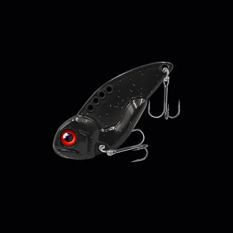 Metal Luminous VIB 7 10 12g Fishing Lure Mini Vibration Spoon Spinner Crankbait Bass Artificial Hard Bait Cicada Fishing Tackle