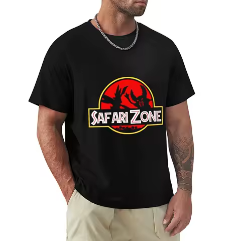 Jurassic Park Safari Zone T-Shirt custom shirt new edition plain white t shirts men
