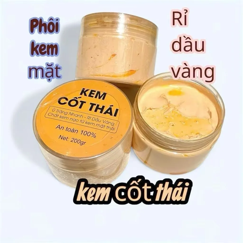 2026 new Kem Cot Thai Ri Dau Vang Cao Cap 200g Chong Nang Vietnamese Face Body Cream Whitening and Skin Care for1pcs