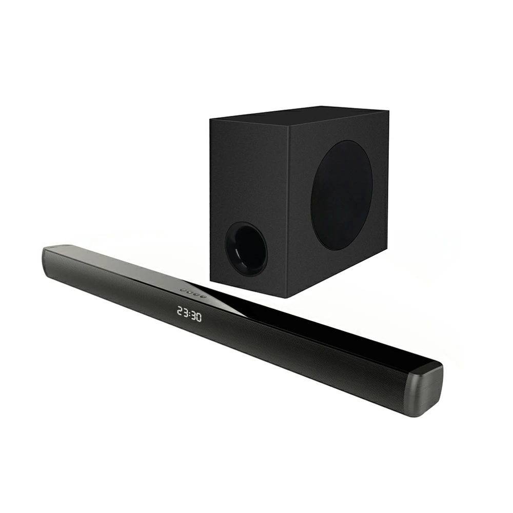 

2.1ch Wireless Surround Home Theatre System with Wireless Subwoofer for TV Soundbar Boombox