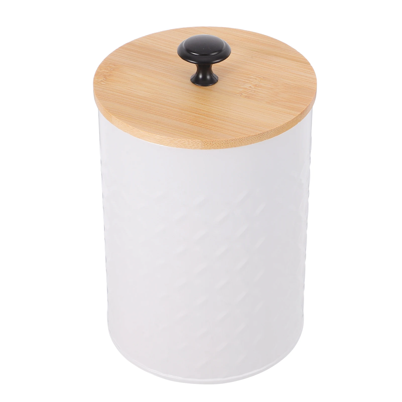 

Coffee Bean Canisters Metal Kitchen Containers Airtight Design Bamboo Lid Large White Kitchen Canisters Capacity