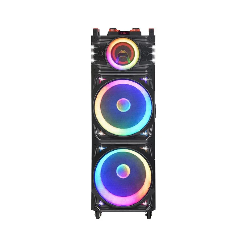 Dual 15 Inch High Power Party Speaker 3500W PMPO Large Volume Professional DJ Audio Sound Box