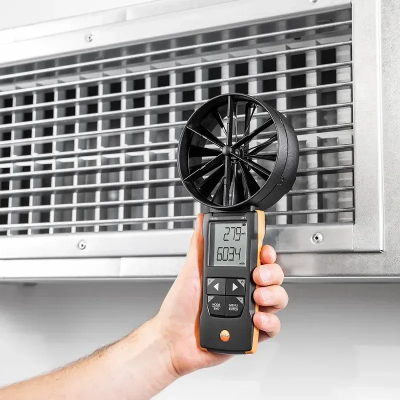 417 impeller anemometer 100mm large impeller sensor trend air volume portable
