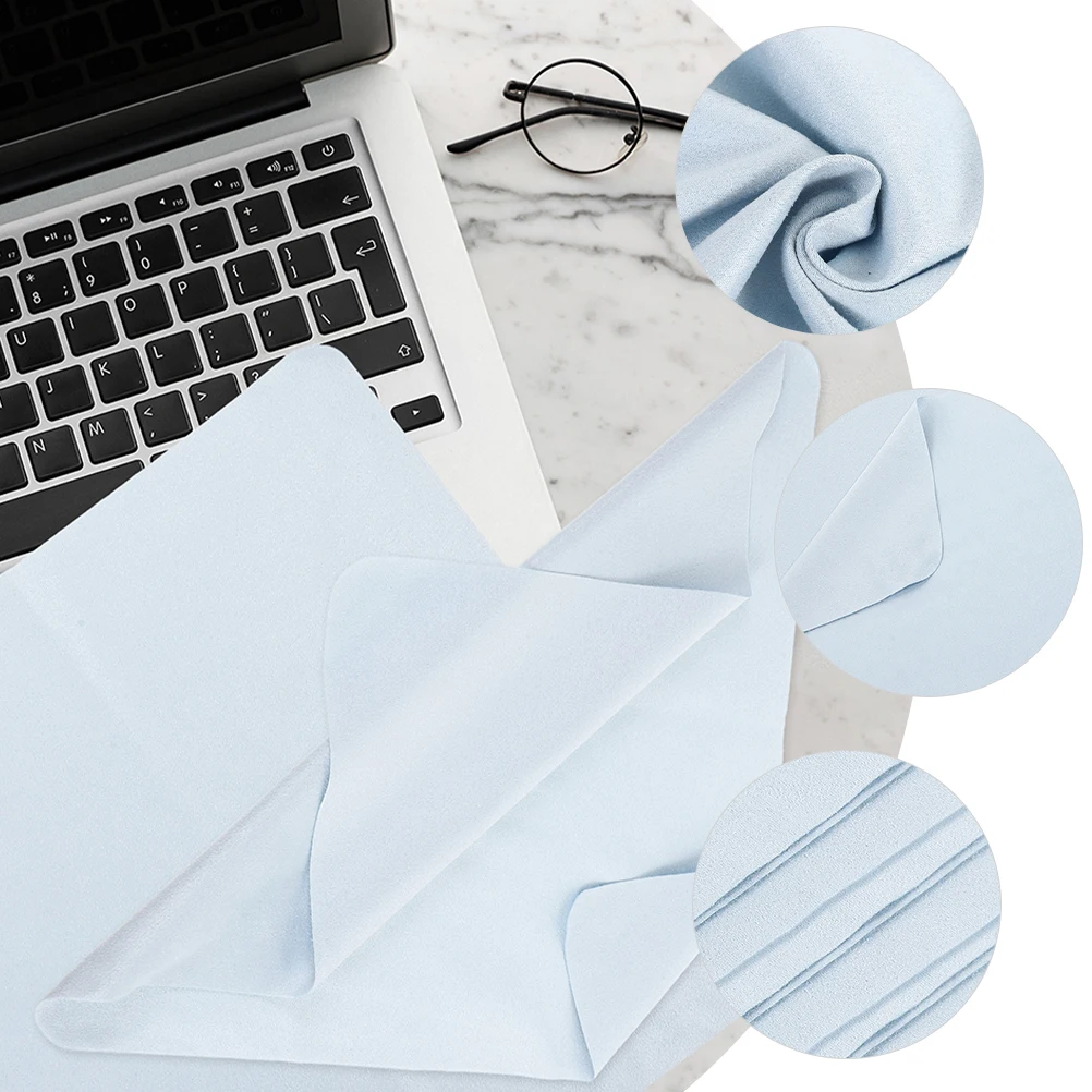 

4 Pcs Mirror Cloth Microfibre Glasses Cleaning Cloths Eyeglass Large for Lens Cleaner Superfine Fiber Wipes