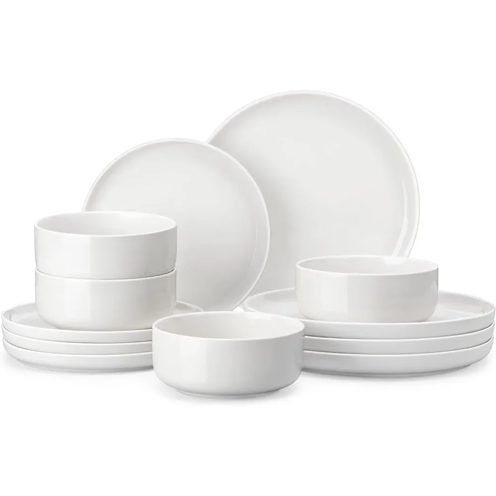 

12-Piece Porcelain Dinnerware Set, Chip Resistant Ceramic Dish Set, Dining Dinner Ware Service for 4,