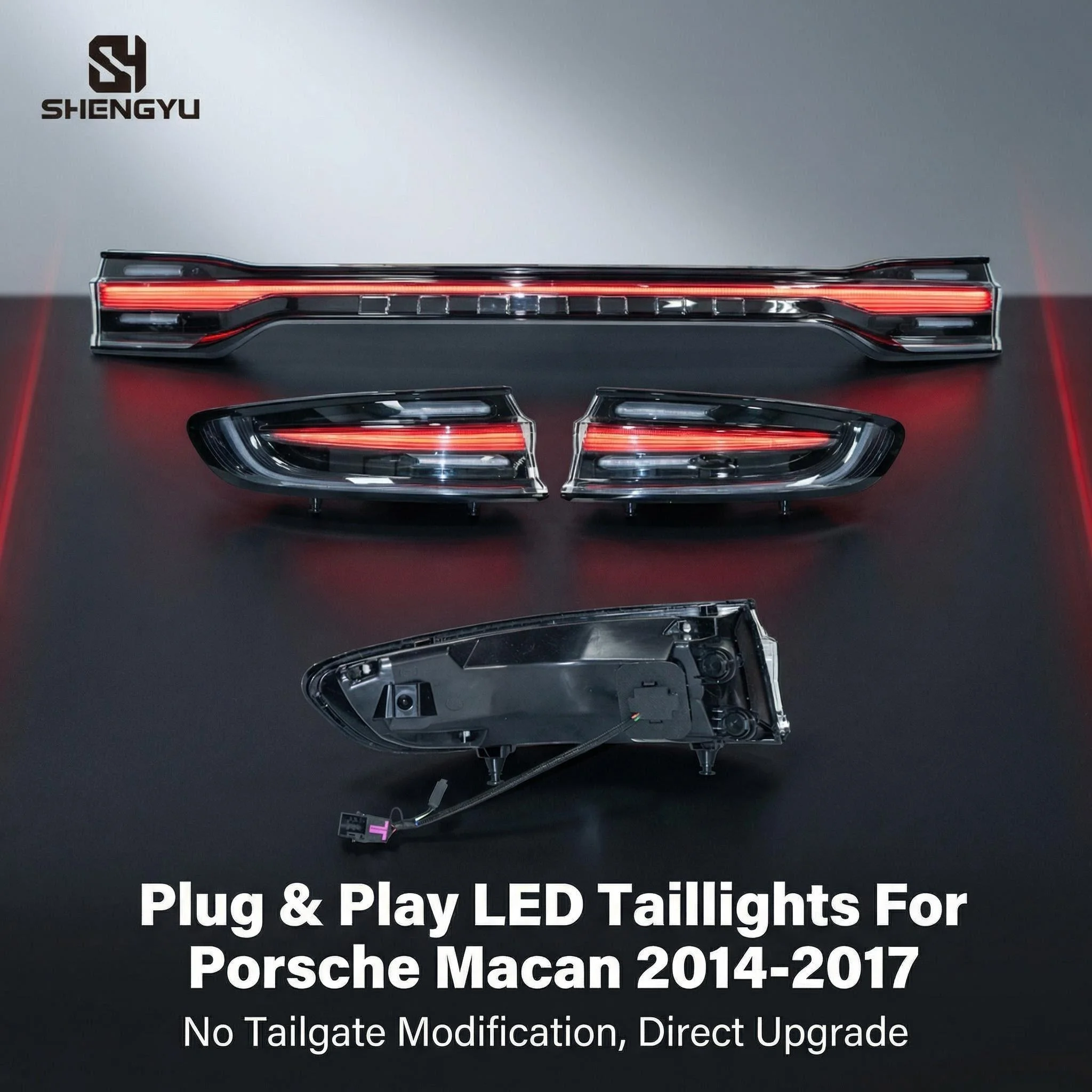 Keep Original Tailgate LED Tail Lights For Porsche Macan 2014-2017 95B.1 Rear Light Upgrade Full LED