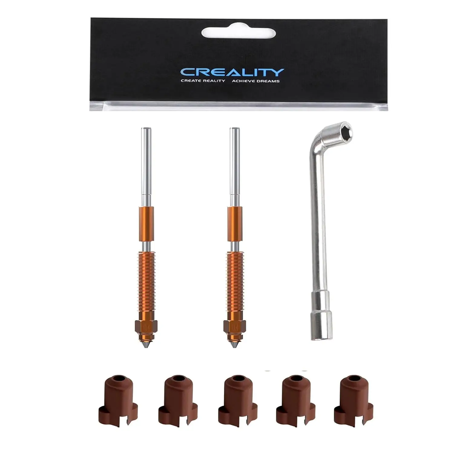 Ugello Creality K1C 1/3/5 pezzi, per K1C, K1 Max, K1 SE, Ender 3 V3/3 V3 Plus, kit ugelli a risparmio rapido Unicorn, kit ugelli ad alto flusso