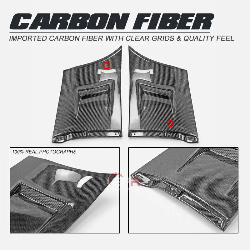 

For S2000 JS Type Front Fender Duct Set Carbon Fiber (Only Fit JS Fender)